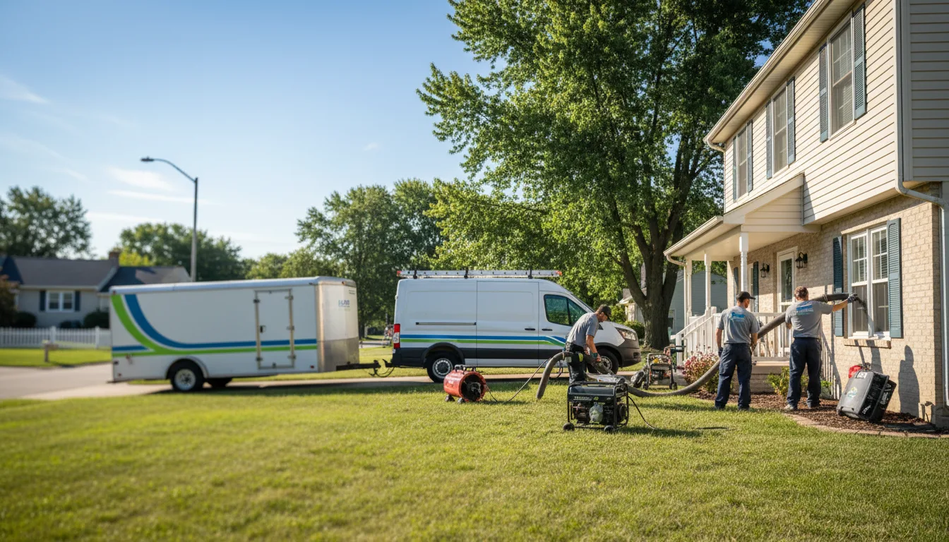 Flooded Basement Restoration And Cleanup With Repair in Sibley, IL near me
